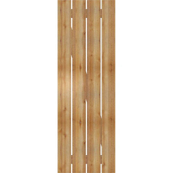 Board-n-Batten Shutters with Z-Bar, Rough Sawn Western Red Cedar R9423