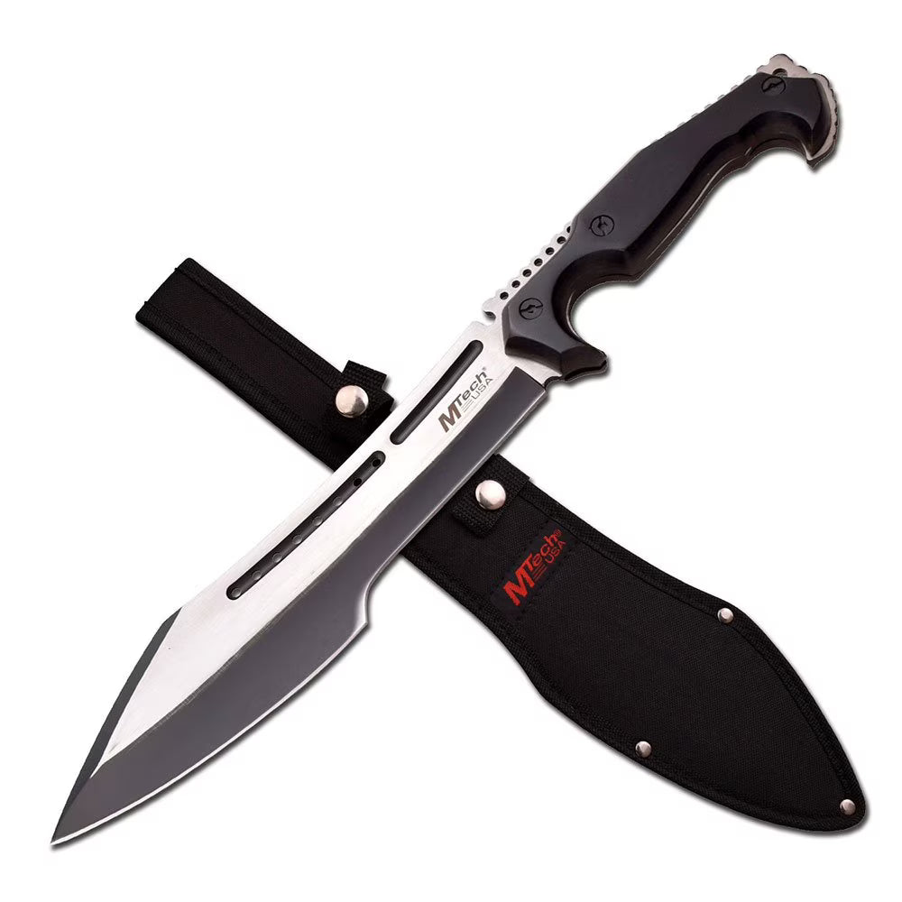 9.75" Stainless Steel Bowie Machete with Nylon Sheath A9797