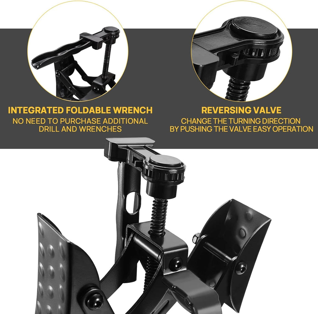 2 Packs RV Wheel Stabilizer with Integrated Wrench, Open 3'' to 10'' N4846