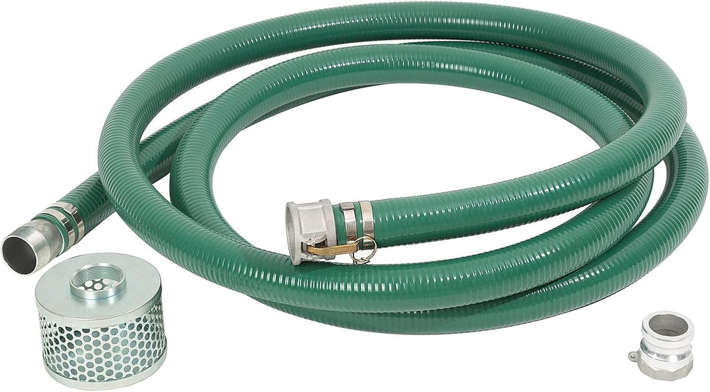 2 x 50' Blue PVC Backwash Hose & 2 x 20' Green PVC Suction Hose with Aluminum Camlock Fittings H211