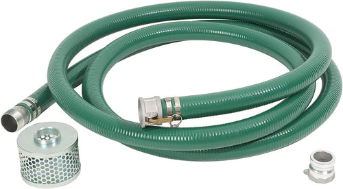 2 x 50' Blue PVC Backwash Hose & 2 x 20' Green PVC Suction Hose with Aluminum Camlock Fittings H211