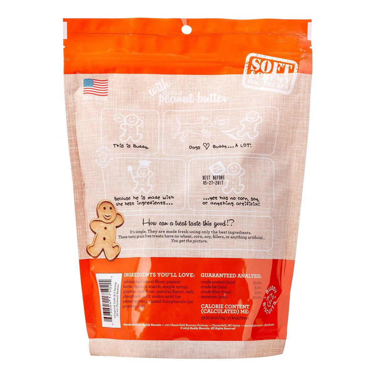 Peanut Butter Soft and Chewy Dog Treats B61487