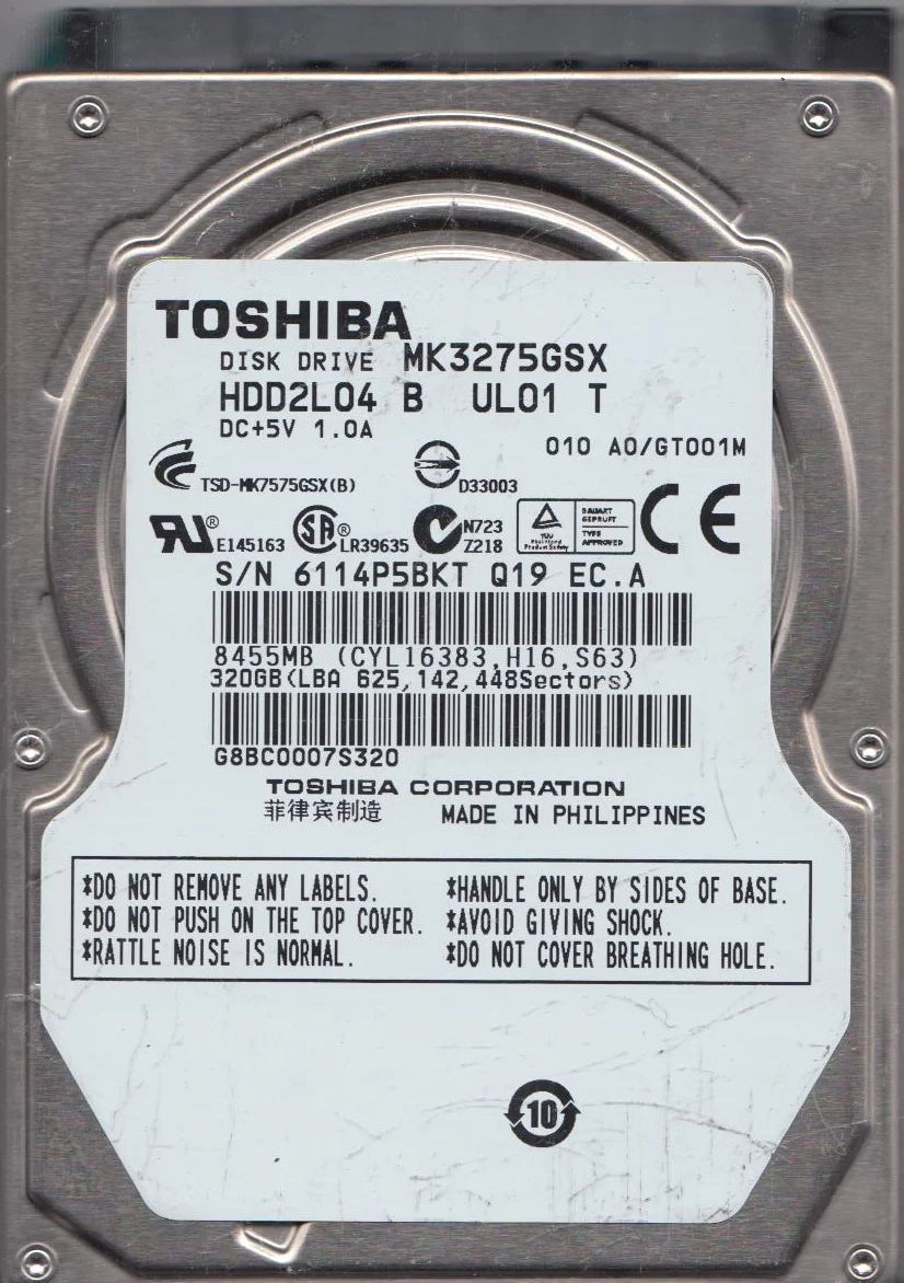 320GB SATA 2.5 Hard Drive T576777