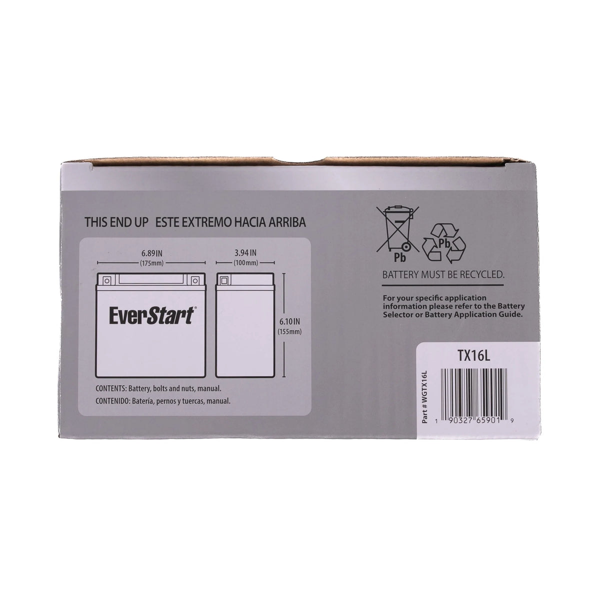 12 Volt AGM Battery 230 CCA B25190