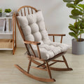 2 Piece Tufted Non Slip Rocking Chair Cushion Set Q38676