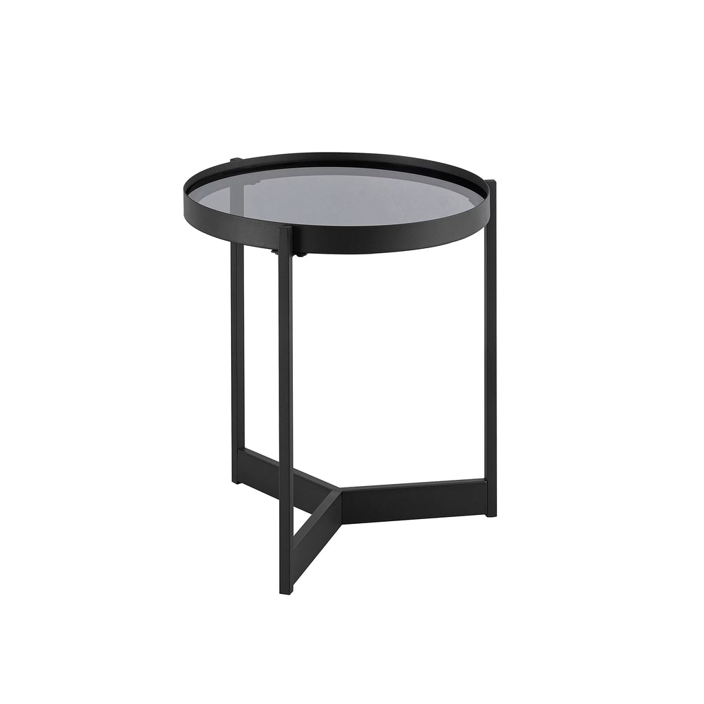Metal and Glass Side Table E92467