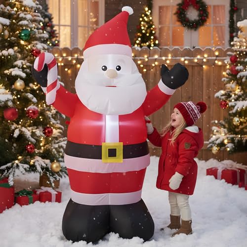 4 Foot Christmas Inflatable Santa Claus Decoration with LED Lights T4767