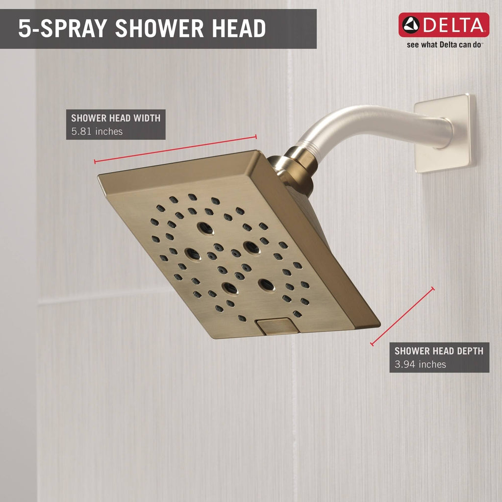 Champagne Bronze Raincan Shower Head P755