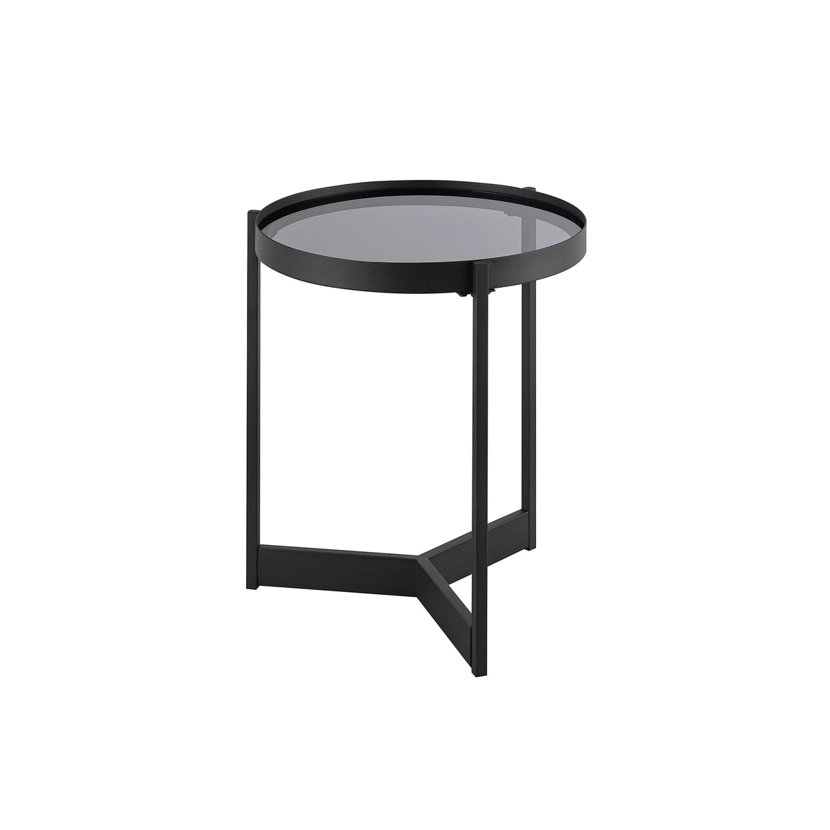 Metal and Glass Side Table E92467