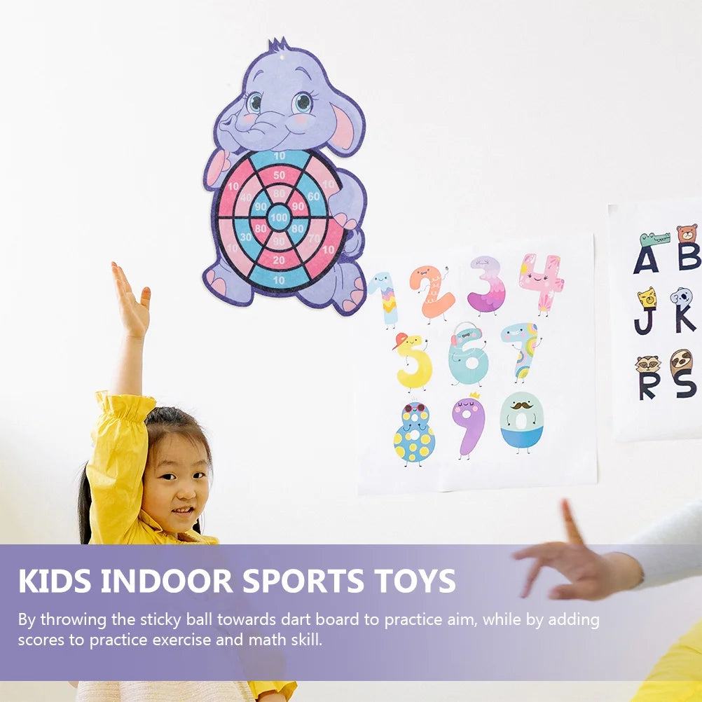 2 Sets Children's Sticky Ball Board Games Educational Dart Toy Sports Toys L349