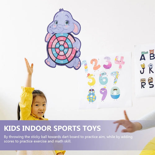 2 Sets Children's Sticky Ball Board Games Educational Dart Toy Sports Toys L349