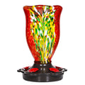 Blown Glass Hummingbird Feeder with Ant Moat A8607