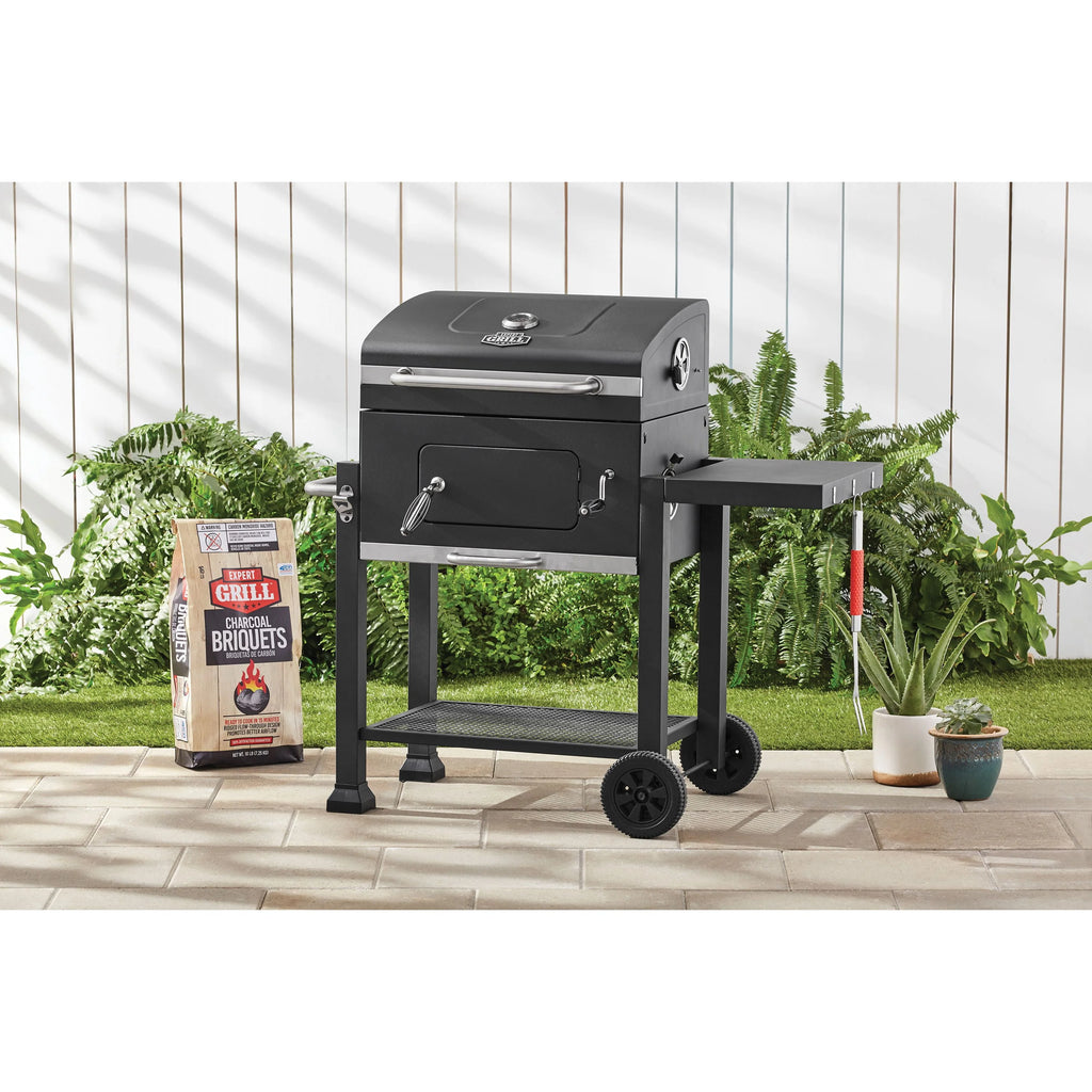 Heavy Duty 24-inch Charcoal Grill, Black X24111