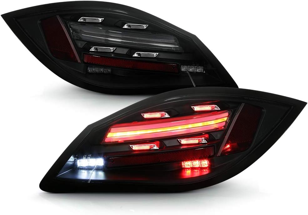 Black Smoked LED Sequential Signal Tail Lights Set I45404