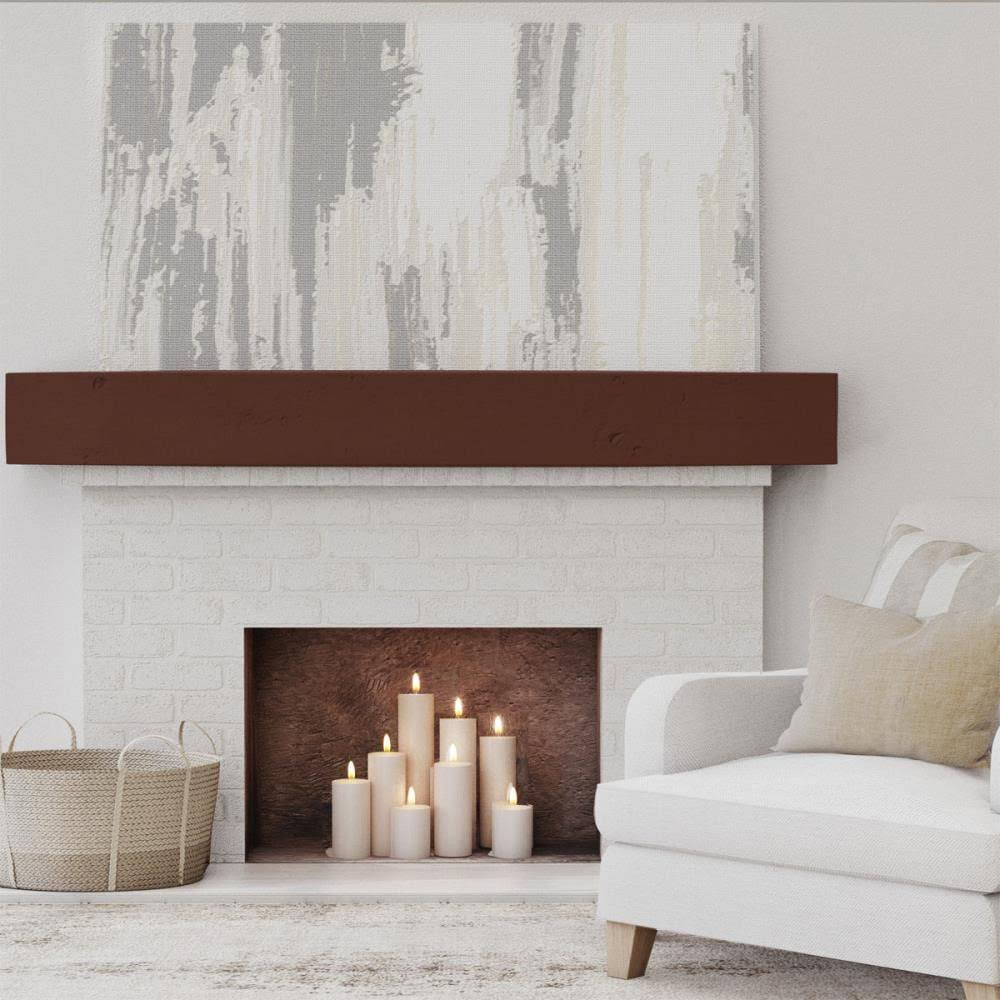 Knotty Pine Faux Wood Fireplace Mantel R32515