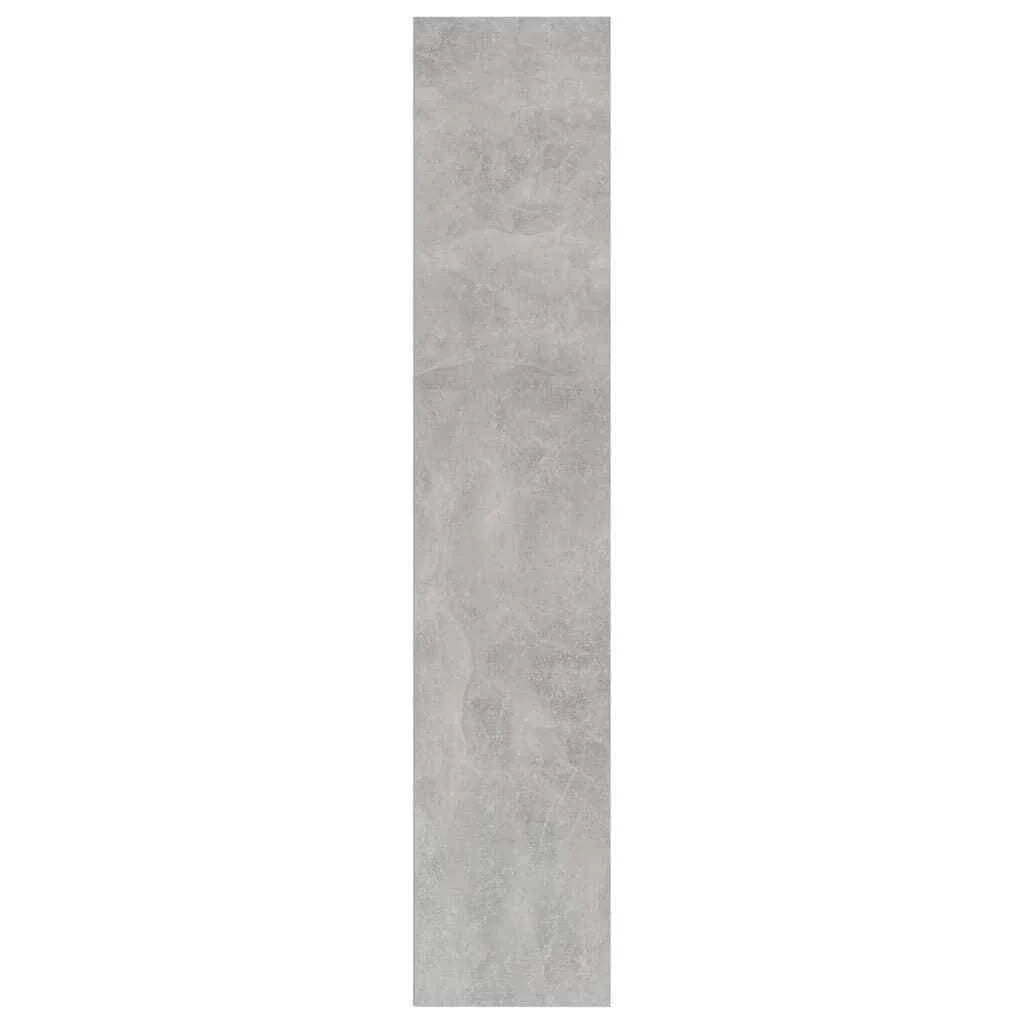 4-Tier Book Cabinet Concrete Gray Chipboard O639