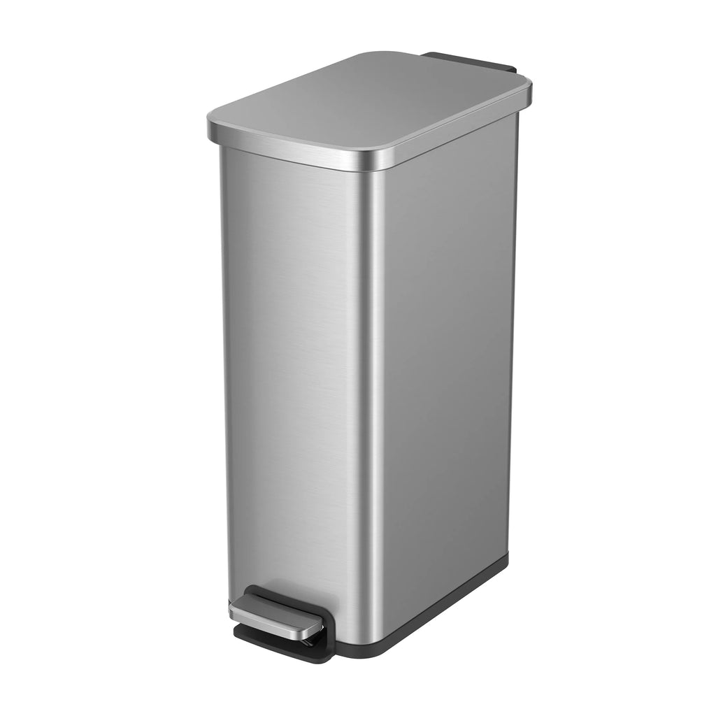 7.9 Gallon Stainless Steel Slim Step Trash Can I797834