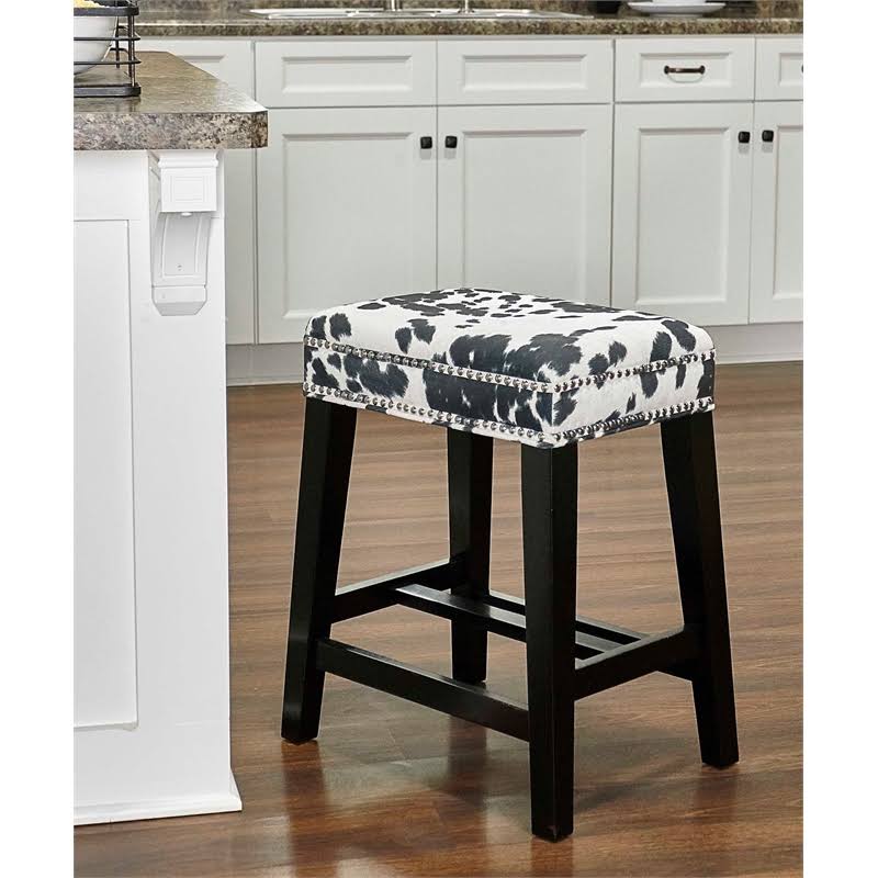Black Wood Counter Stool K8708