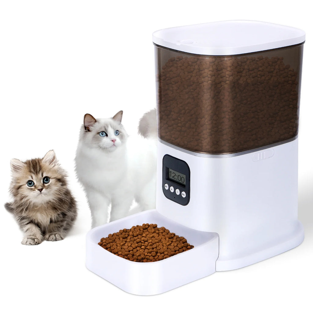 Automatic Cat Feeder 6L Dry Food Dispenser with Desiccant Bag S61420