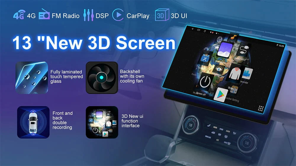 Android 12 Car Radio Stereo with Apple CarPlay Android Auto N971