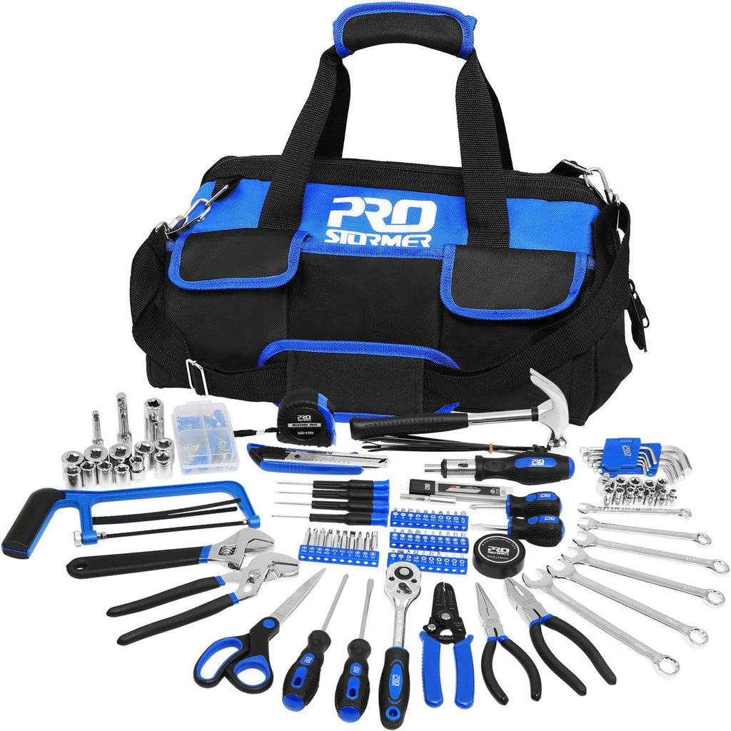 198-Piece General Household Hand Tool Set with Storage Bag U62044