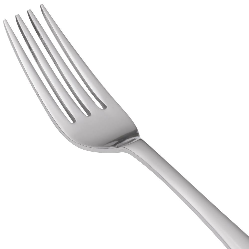 18/0 Stainless Steel Heavy Weight Dessert Fork - 36/Case E310394