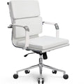 Mid Century Modern White Cushioned Office Chair M188535