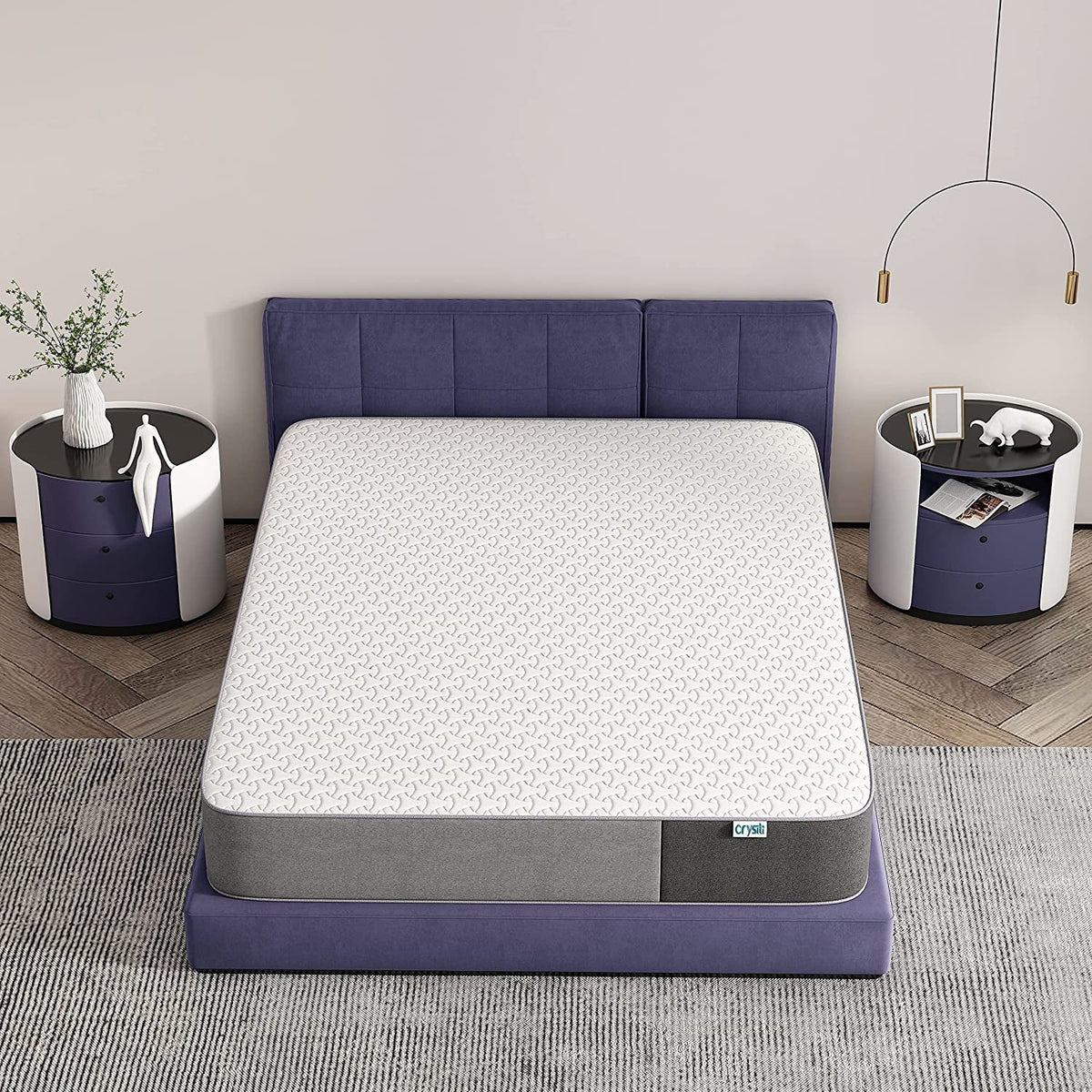 10 Inch Gel-Infused Memory Foam Pillow Top Twin Mattress O10105