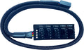 4 Pin Black Sleeved 1 to 5 Way PC Fan Splitter Hub Adapter Cable 14 Inches V73020