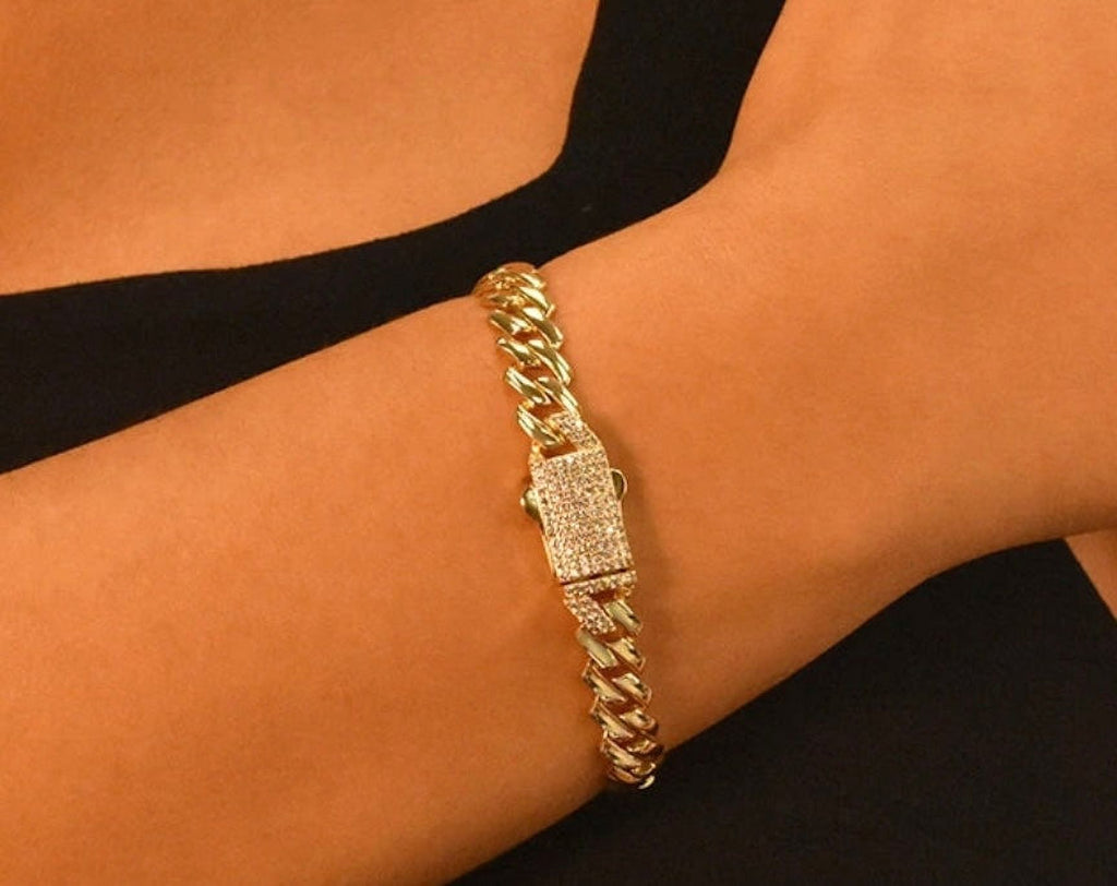 925 Sterling Silver Miami Cuban Link Bracelet B209