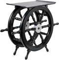 Black Nautical Handcrafted Wooden Stool O605