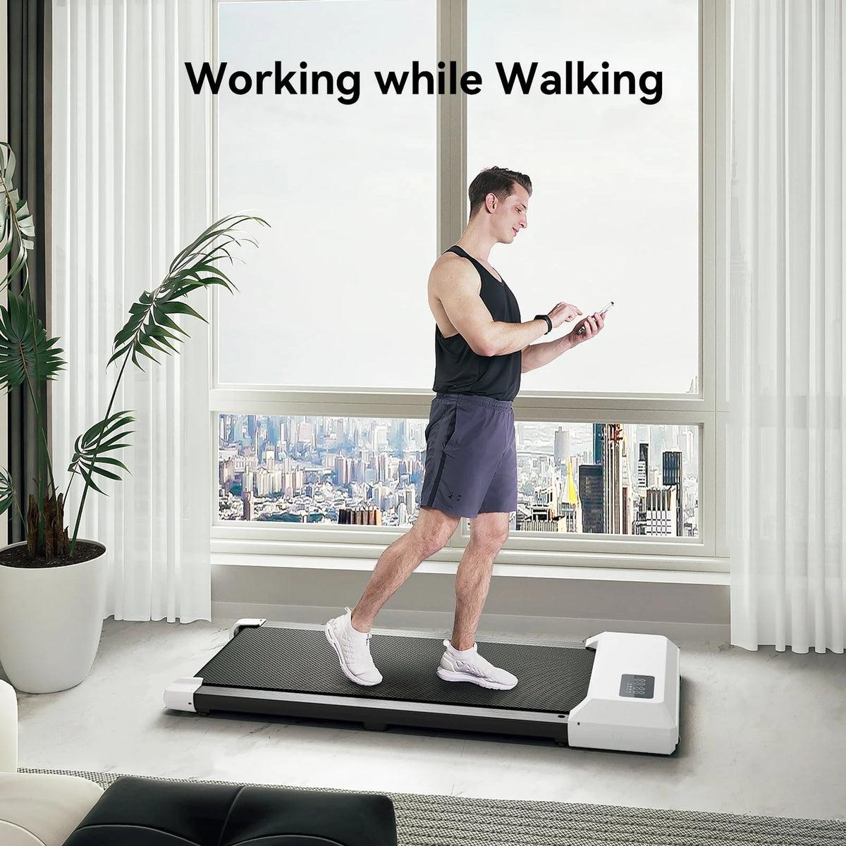 2 in 1 Portable Treadmill with LED Display W55983