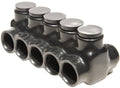 Black Insulated Multi-Cable Connector Dual Entry 5 Ports S9910