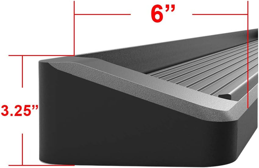 Black Running Boards for Ford Expedition SUV 4-Door D88091