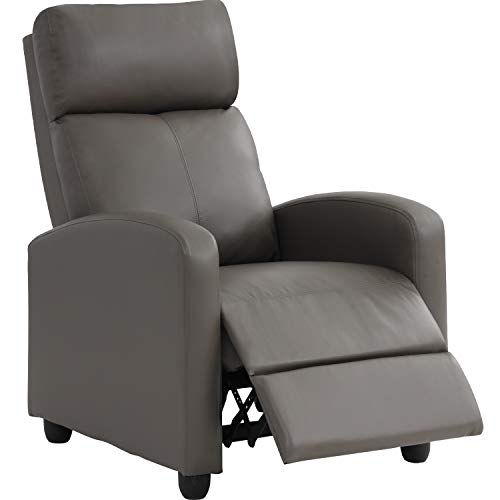Black Recliner Chair with 2 Point Massage and Lumbar Support Q322