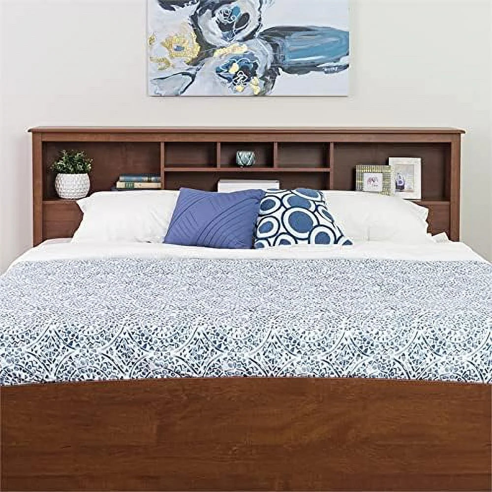 Wood King Bookcase Headboard D414