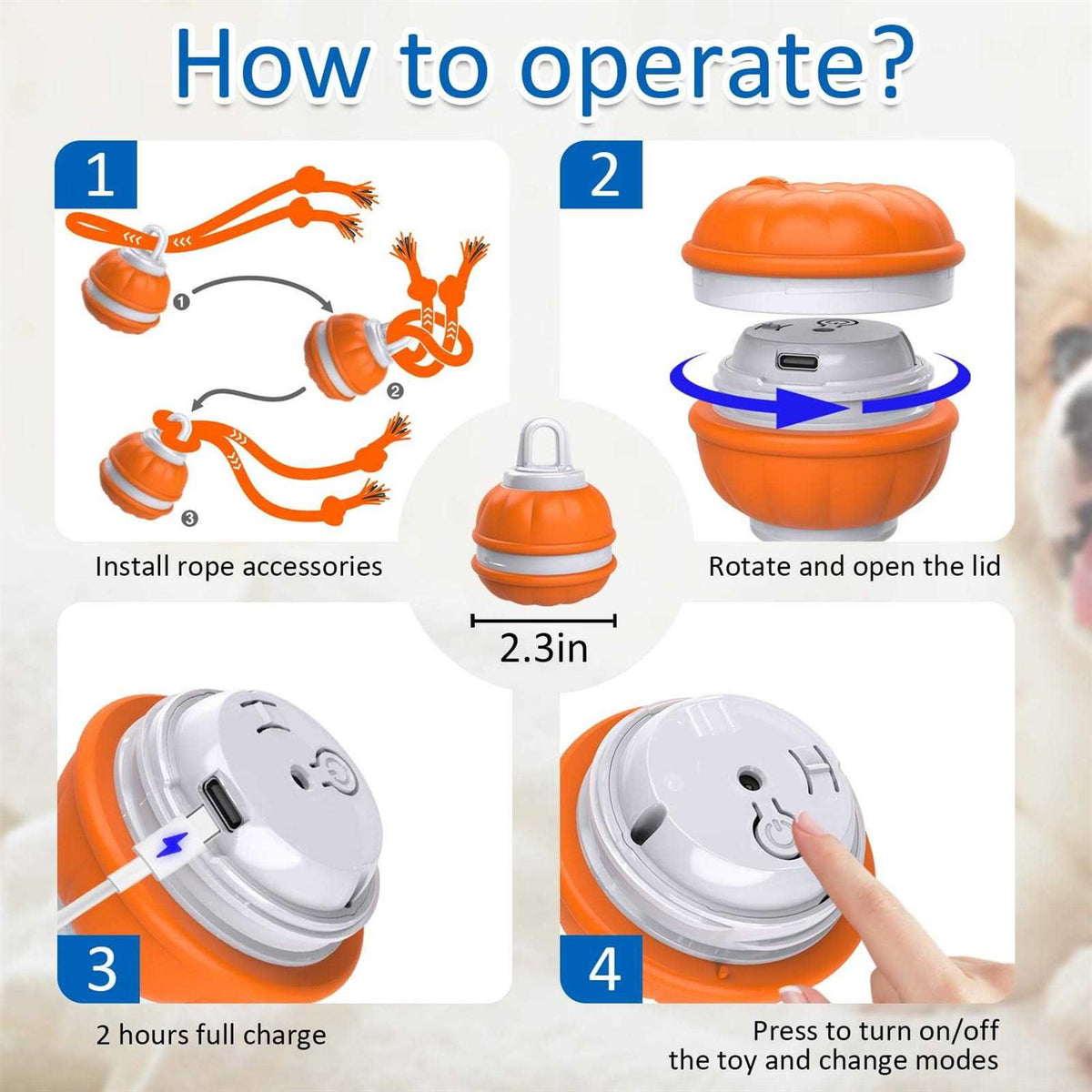 Interactive Dog Ball X33643