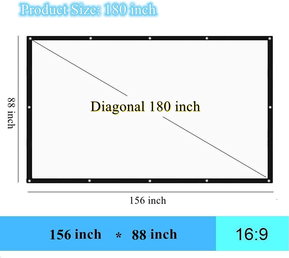 180 Inch 16:9 Portable Folding Projector Screen H830988