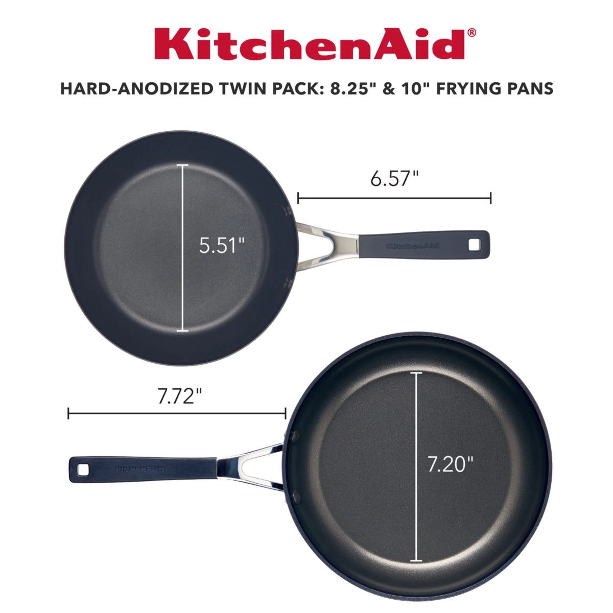 8.25 inch and 10 inch Nonstick Frying Pan Set L6123