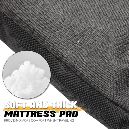 Black Set of 2 Adjustable Reclining Camping Bed with Carry Bag L63107