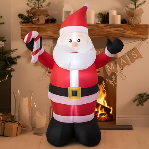 4 Foot Christmas Inflatable Santa Claus Decoration with LED Lights T4767