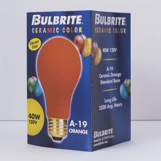 Set of 18 Dimmable Incandescent Light Bulb Ceramic Orange F23272