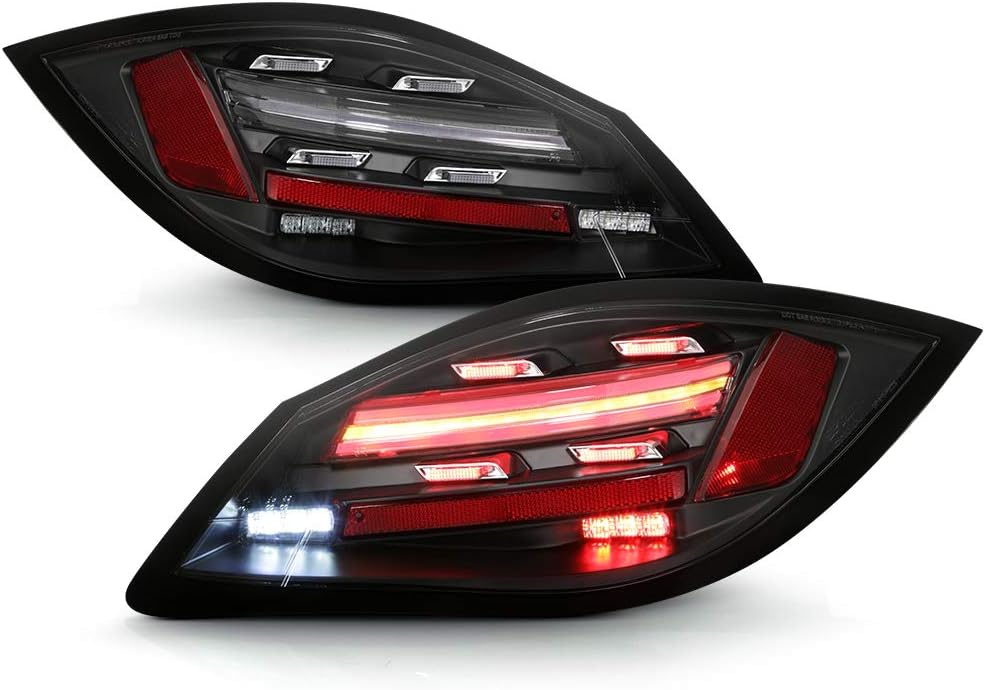 Black Smoked LED Sequential Signal Tail Lights Set I45404