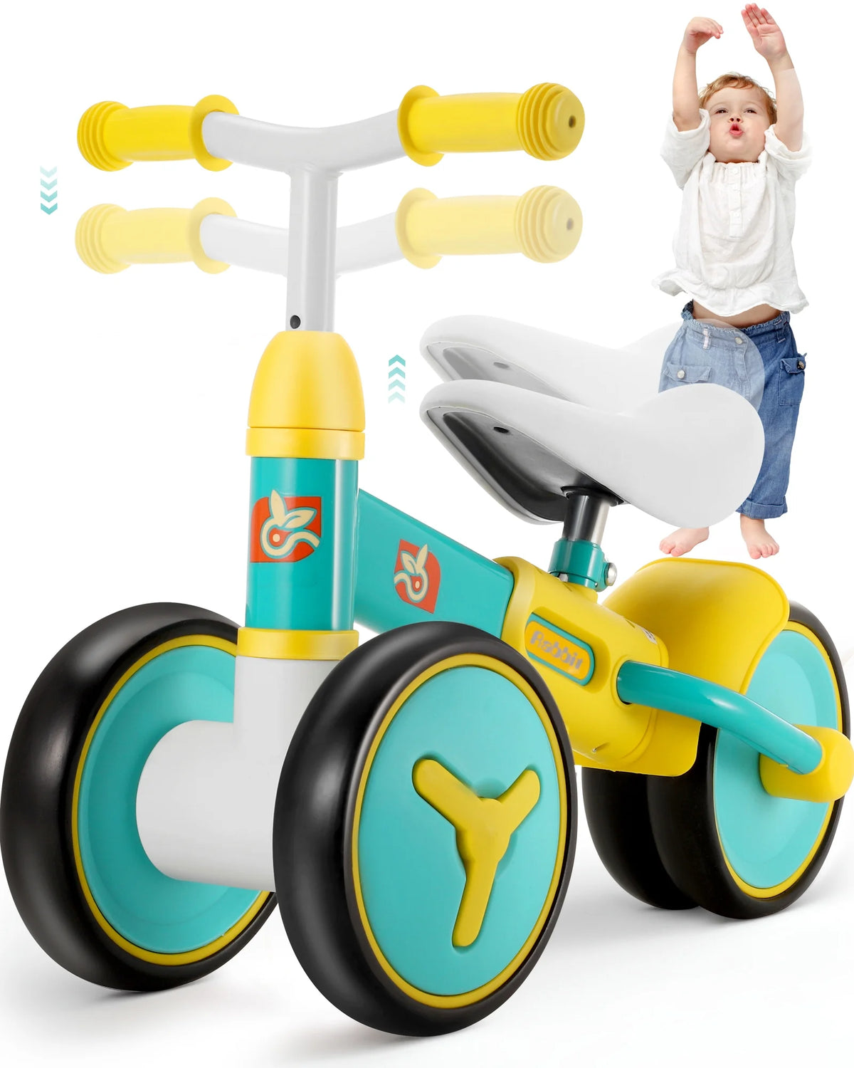 Baby Balance Bike with 4 Wheels V128
