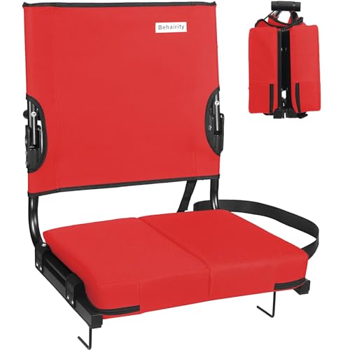 Portable Folding Padded Stadium Chair with Back Support I6600