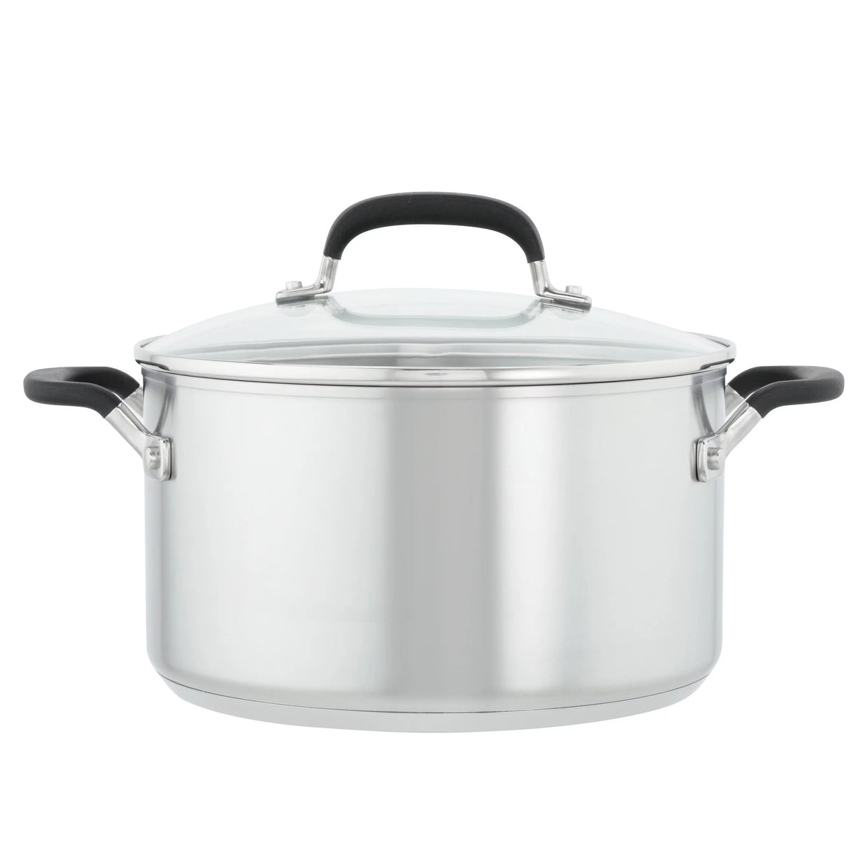 10 Pieces Brushed Stainless Steel Cookware Set F957915