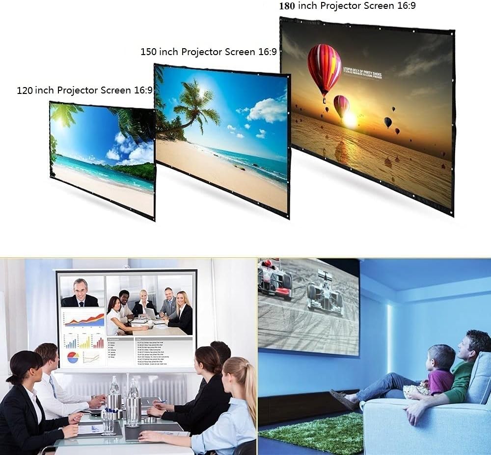 180 Inch 16:9 Portable Folding Projector Screen H830988