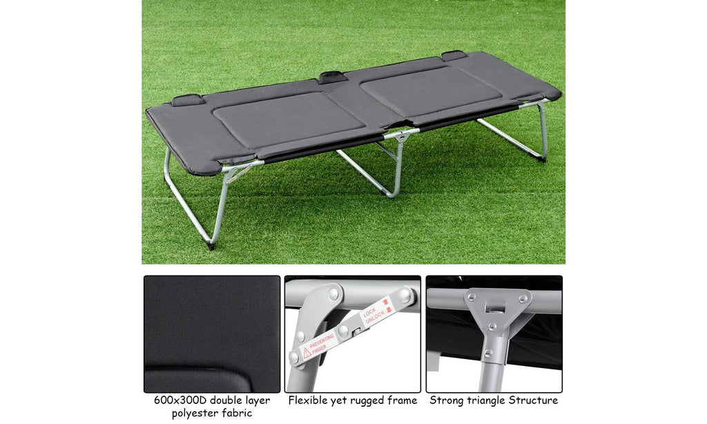 Folding Oversize Adult Portable Camping Bed Cot Y1984