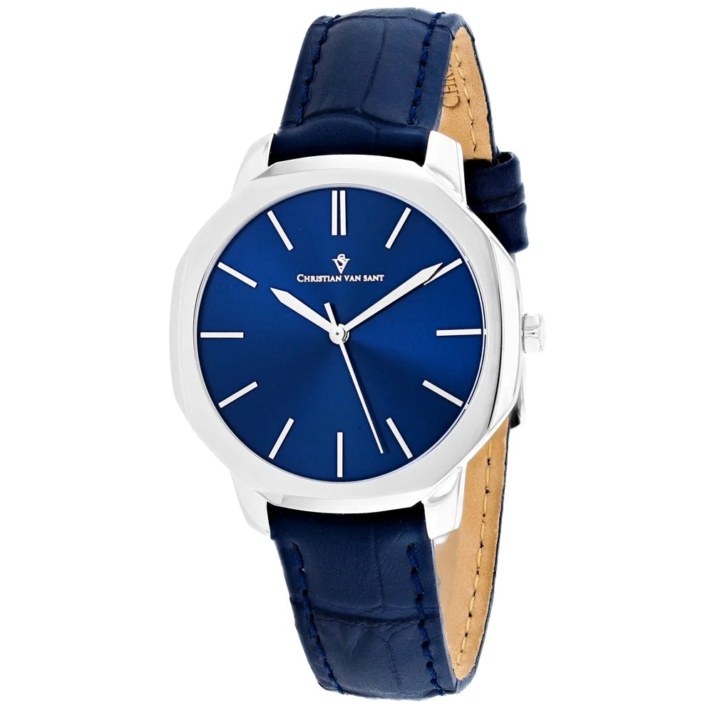 Women's Slim Blue Dial Watch E11771