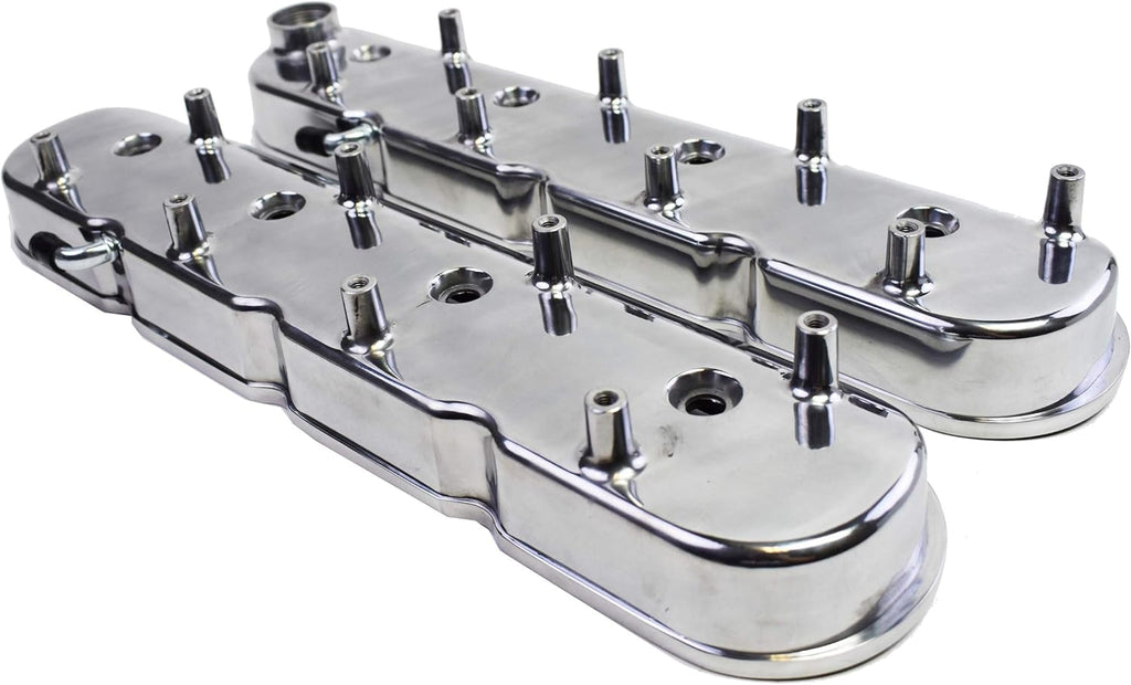 Polished Cast Aluminum Valve Covers for Chevy Small Block V8 Y7704